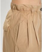 Short Paperbag pinces beige