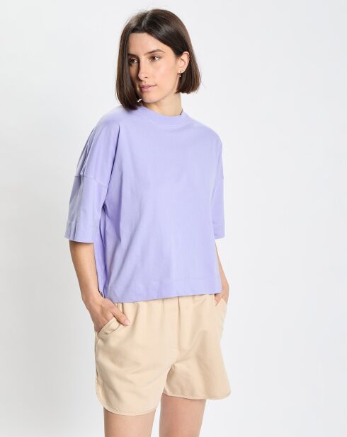 T-Shirt 100% Coton Bio violet clair