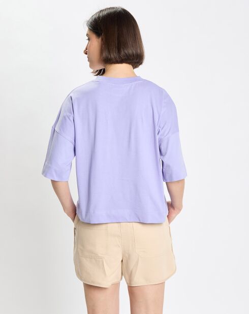 T-Shirt 100% Coton Bio violet clair