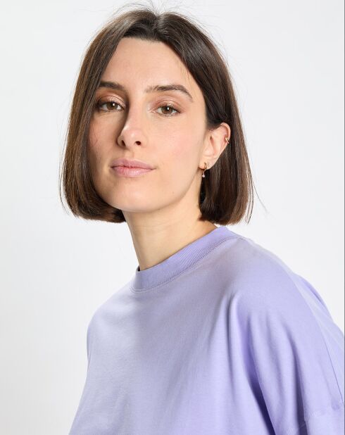 T-Shirt 100% Coton Bio violet clair