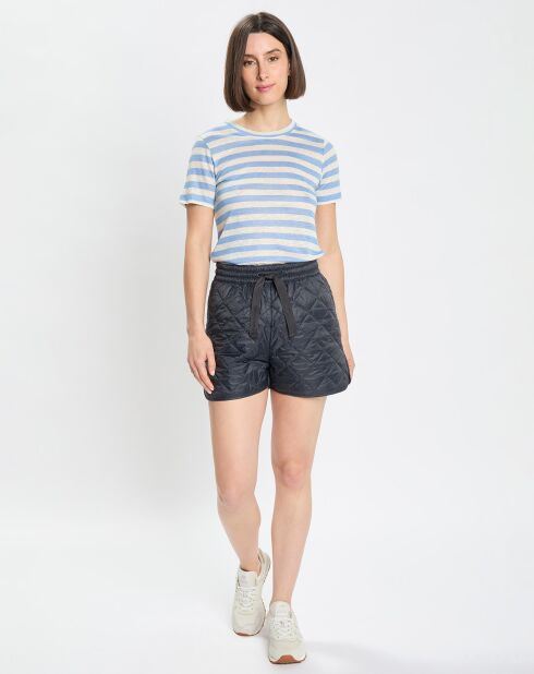 Short Matelassé bleu marine