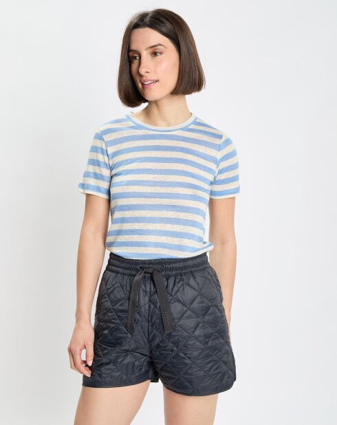 Short Matelassé bleu marine