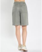 Bermuda fluide à Taille élastique kaki