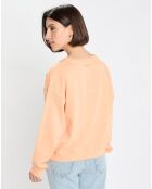 Sweat Crew Neck Coton Bio orange clair