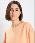 Sweat Crew Neck Coton Bio orange clair