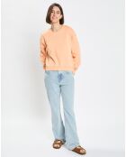 Sweat Crew Neck Coton Bio orange clair