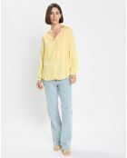 Chemise imprimé floral jaune
