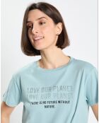 T-Shirt Imprimé bleu ciel