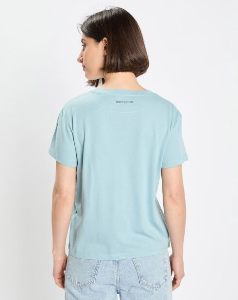 T-Shirt Imprimé bleu ciel