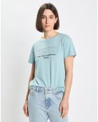 T-Shirt Imprimé bleu ciel