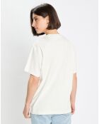 T-Shirt logo mop blanc