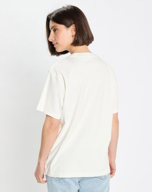 T-Shirt logo mop blanc