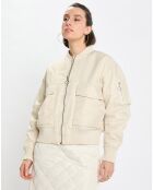 Blouson Patch Logo beige