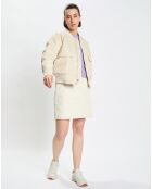 Blouson Patch Logo beige