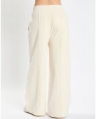 Pantalon large en Molleton écru