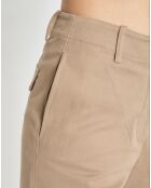 Pantalon flare beige