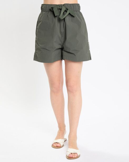 Pantaloncini elasticizzati color kaki Explorer