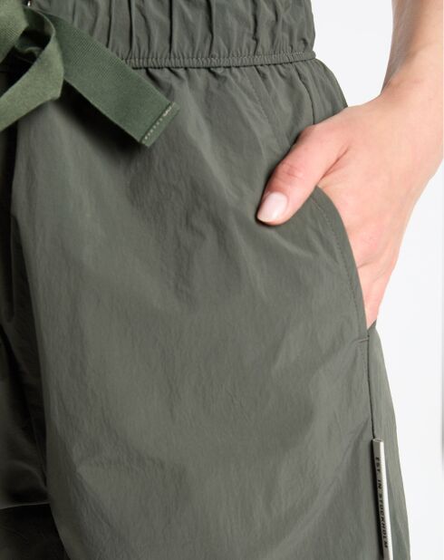 Pantaloncini elasticizzati color kaki Explorer