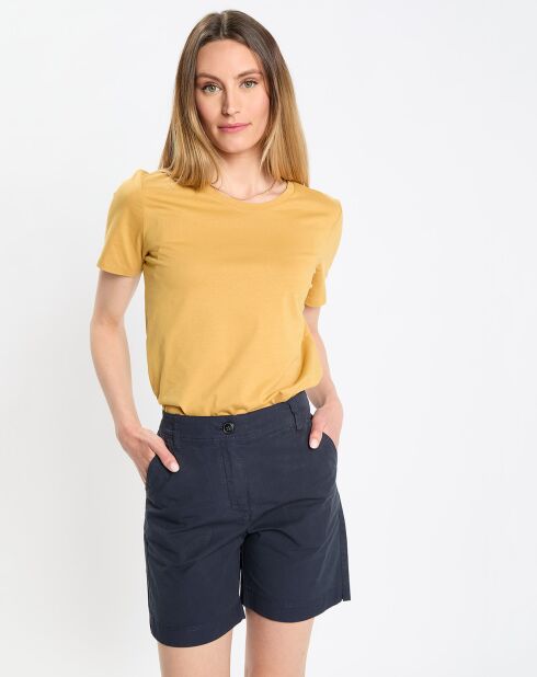 T-Shirt coton organique jaune moyen