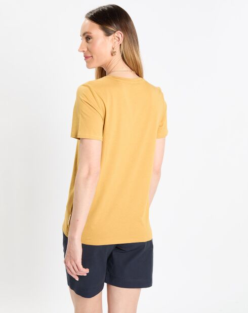 T-Shirt coton organique jaune moyen