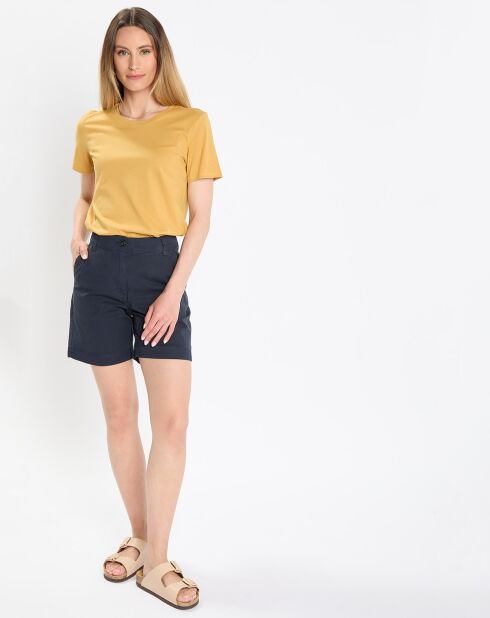 Short chino bleu marine