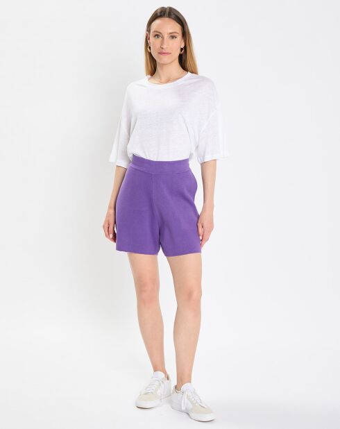 Short en maille Relax violet