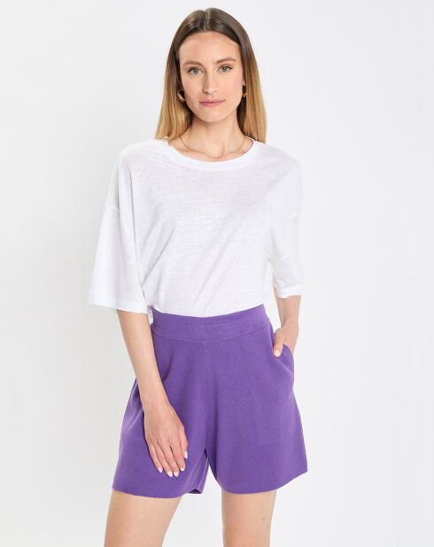 Short en maille Relax violet