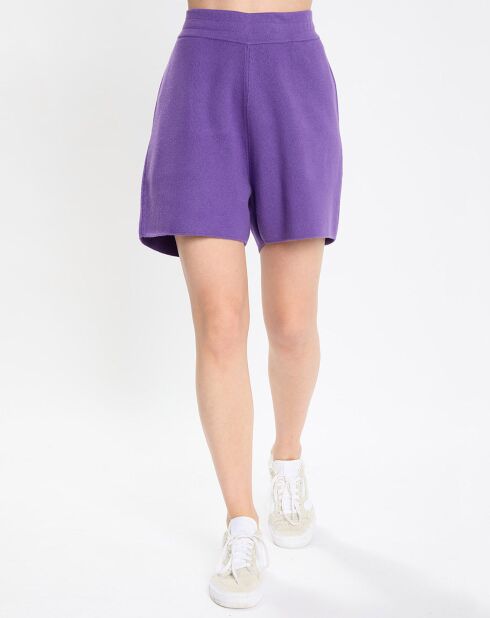 Short en maille Relax violet