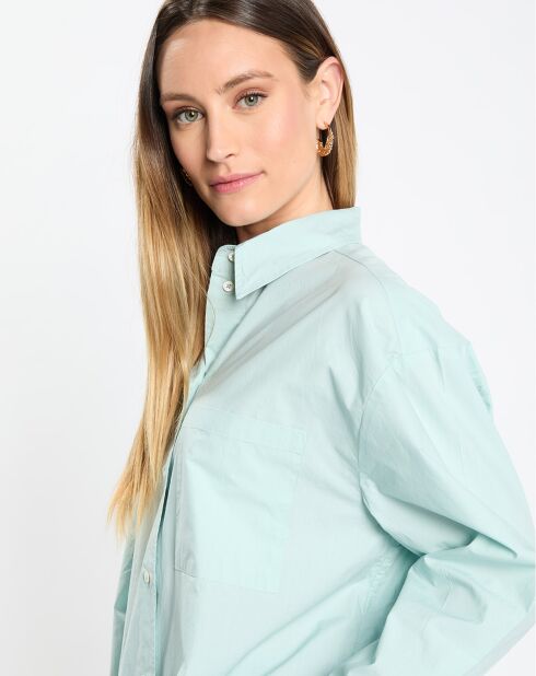 Chemise boyfriend bleu clair