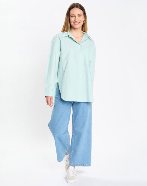 Chemise boyfriend bleu clair