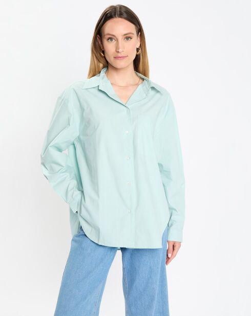 Chemise boyfriend bleu clair