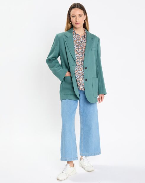 Blazer Oversize 2 boutons vert