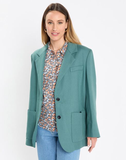 Blazer Oversize 2 boutons vert