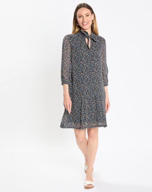 Robe Suzie imprimée à fleurs multicolore
