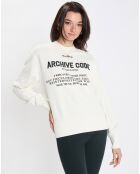 Sweat Oversized Lady Di blanc