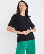 T-Shirt 100% Coton Bio imprimé nature noir