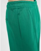 Pantalon large pinces taille élastique vert