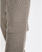 Pantalon à Carreaux fins multicolore