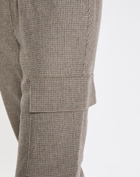 Pantalon à Carreaux fins multicolore