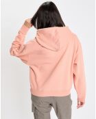 Sweat à capuche Coton Bio rose