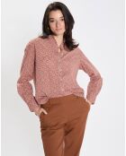 Chemise imprimée all-over rouge