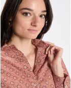 Chemise imprimée all-over rouge