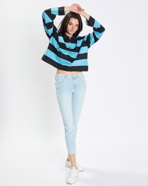 Jean Regular Alva Crop bleu clair