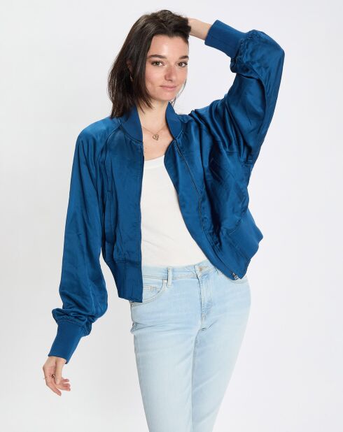 Bomber Aviateur bleu