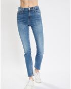 Jean Skinny Taille haute bleu moyen