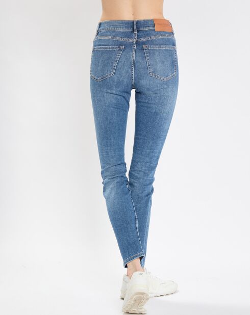 Jean Skinny Taille haute bleu moyen