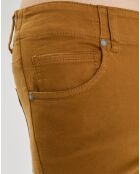 Pantalon Slim en Coton bio mélangé Mavas marron clair