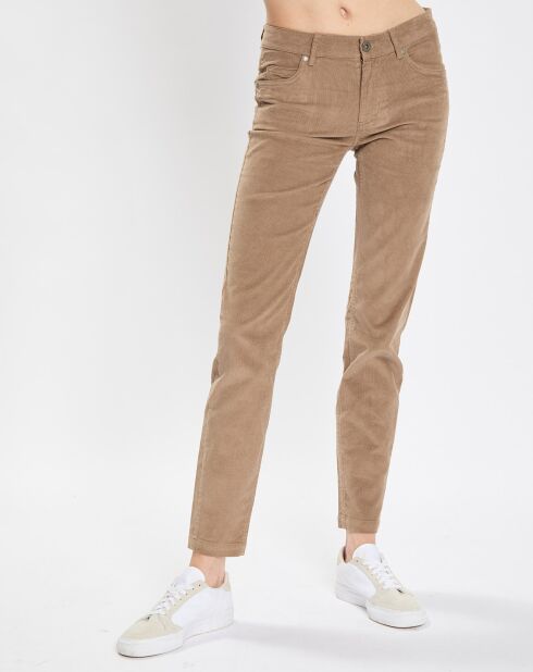 Pantalon en Velours côtelé Lulea beige