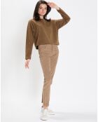 T-Shirt jersey stretch marron