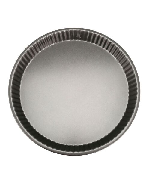 Moule à tarte en acier antiadhésif rouge - d.30 cm